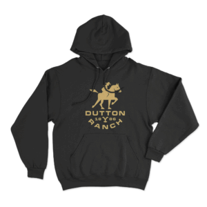 Dutton Ranch Cowboy Unisex Hoodie Black