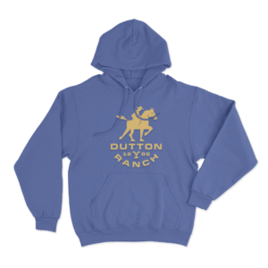Dutton Ranch Cowboy Unisex Hoodie Blue