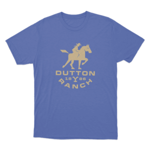 Dutton Ranch Cowboy Unisex T Shirt Blue