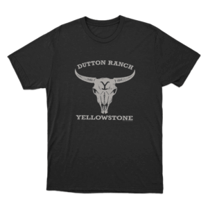 Dutton Ranch Steer Skull Unisex T Shirt Black