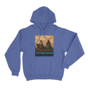 Dutton Ranch Sunset Ride Unisex Hoodie Blue