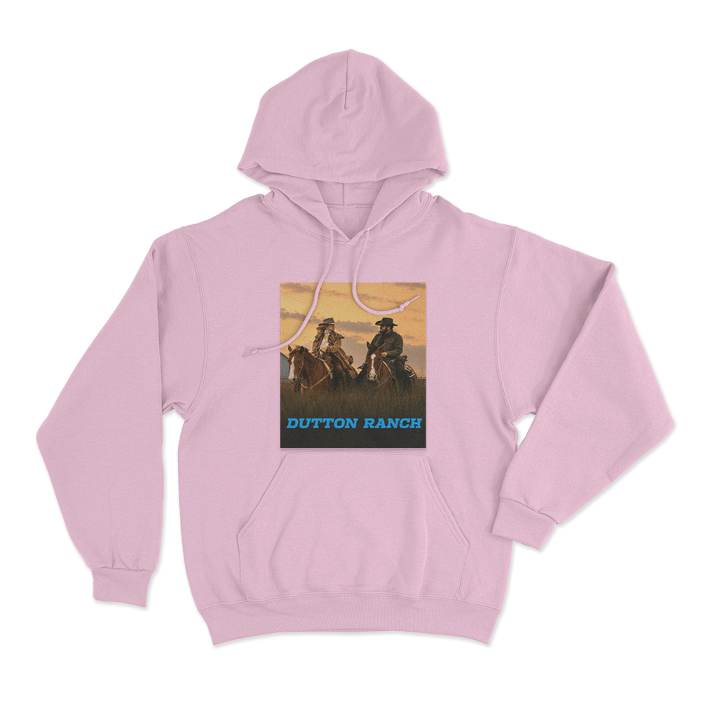 Dutton Ranch Sunset Ride Unisex Hoodie Pink Dutton Ranch Sunset Ride Unisex Hoodie Pink