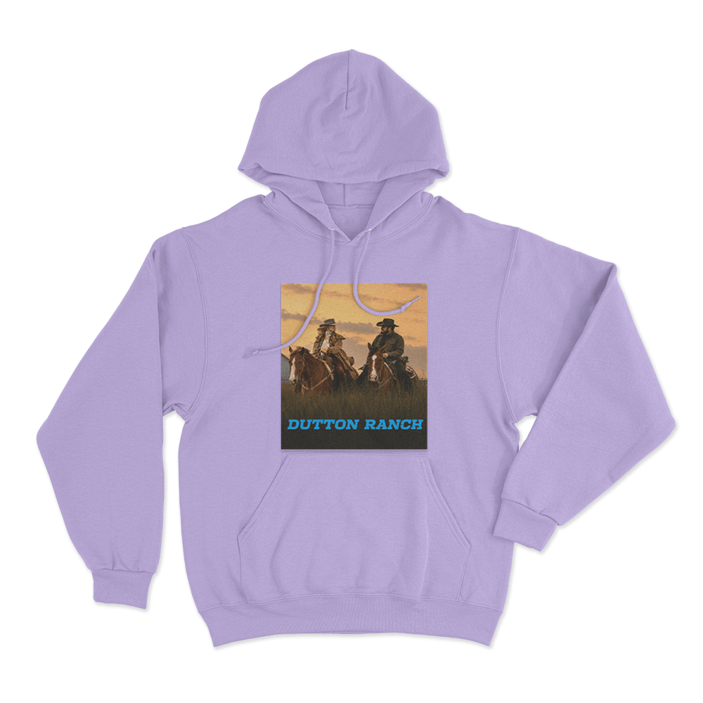 Dutton Ranch Sunset Ride Unisex Hoodie Purple Dutton Ranch Sunset Ride Unisex Hoodie Purple