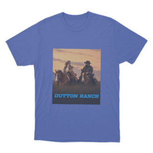 Dutton Ranch Sunset Ride Unisex T Shirt Blue