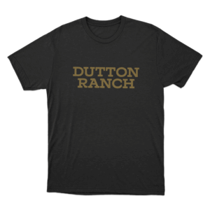Dutton Ranch Text Logo Unisex T Shirt Black