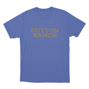 Dutton Ranch Text Logo Unisex T Shirt Blue