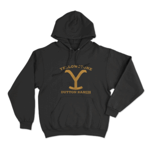 Yellowstone Dutton Ranch Y Logo Unisex Hoodie Black